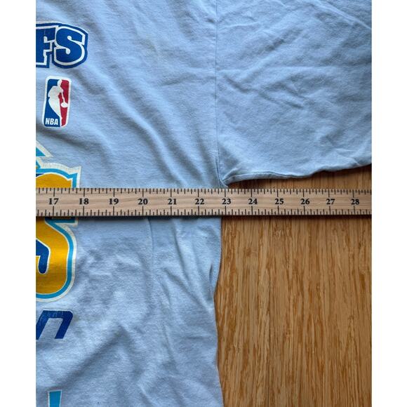 NBA 2005 Playoffs Denver Destination Finals Mens XL Light Blue - Picture 6 of 8